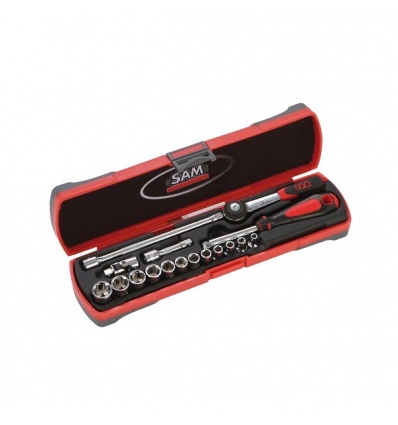 COFFRET BIMATIERE DOUILLES ET ACCESSOIRES 14 17 OUTILS