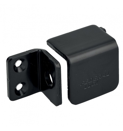 Porte cadenas renforcé en acier noir pour porte coulissante gauche 503846mm cadenas avec anse maxi 12mm