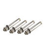 Lot de 4 fixations INOX 304 boulon cheville pour barrières L 100 Ø 12