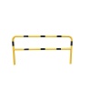 Barrière de sécurité à sceller tube Ø60mm noir jaune L1000 x H1200