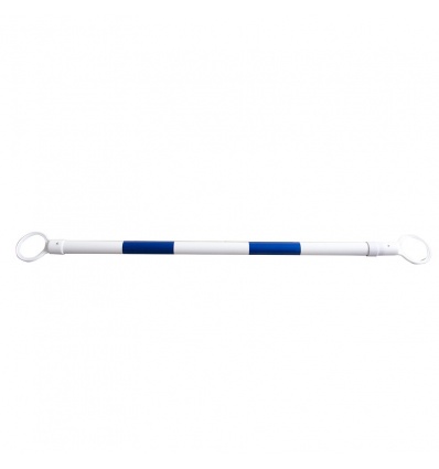 Barre extensible pour cône 2 anneaux Blanc Bleu mini 120 maxi 215 m