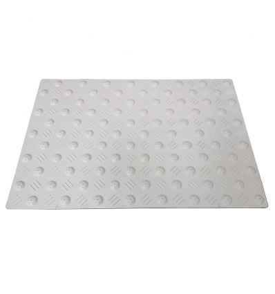 Bande déveil ex térieur antiderapante voirie pvc autoautoautoadhésiveesive butyl 405 mm x 590 mm blanc