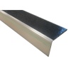 Nez de marche extérieur aluminium 60x46 mm antidérapant 50x1500 mm noir