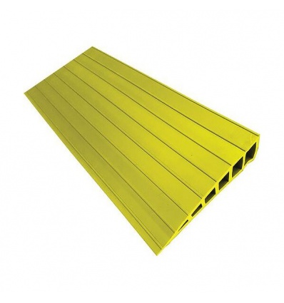 Petite rampe dacces ressaut 1000x70x20 mm waccess jaune