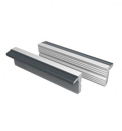 Mors magnétique pour étaux en aluminium doux longueur 125 mm la paire