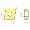 Plaquette carbure amovible de tournage CNMX 190740SN CTCK120