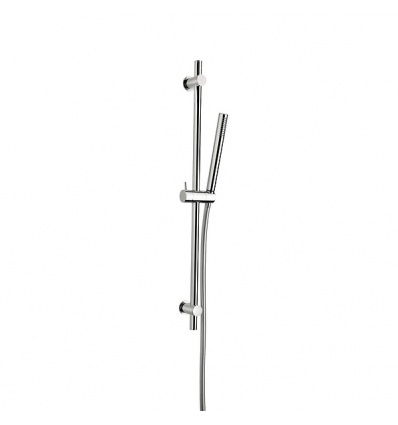 Ensemble sur barre de douche Cox 90 cm noir mat