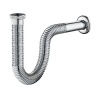 Siphon lavabo gaine souple 80 cm chromé