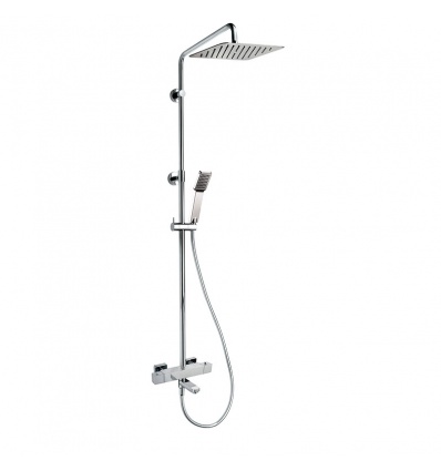 Ensemble baindouche thermostatique Dax Square chromé