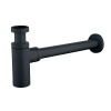 Siphon lavabo totem version court noir mat