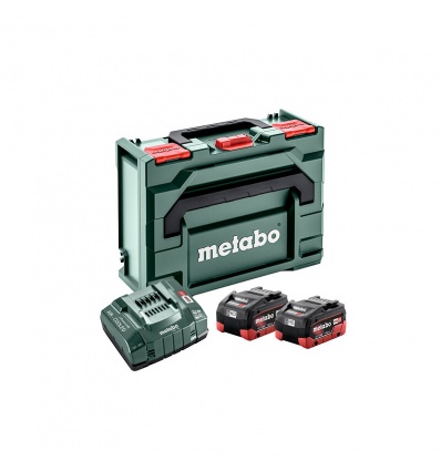 Pack2Batteries18voltsLiHDChargeurultrarapide 2 x 100 Ah LiHD ASC 145 coffret Metabox