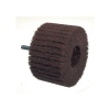 Brosse à lamelles abrasives non tissées sur tige 3M ScotchBrite PFZS 100x45x6 mm Grain A Moyen Marron be de 10