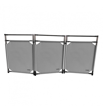 Barrière 180x170cm INOX 304 3 vantaux gris uni