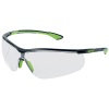 Lunettes de protection uvex sportstyle noir et lime boîte de 5 paires