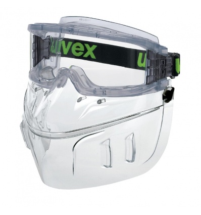 Lunettesmasque avec protection respiratoire uvex ultravision faceguard Gris transparent