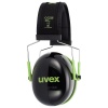 Casque antibruit uvex K1 noir et vert clair