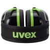 Casque antibruit uvex K1 noir et vert clair