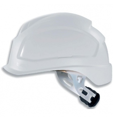 Casque uvex pheos ESWR visière courte ajustement par crémaillère 100 fermé isolation électrique 1 000 V blanc