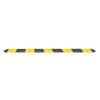 Ralentisseur caoutchouc FAST50 noirjaune 1 passage de câble Ø27 LED solaire et fixations long 5mx430xH50mm