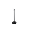 Poteau à corde noir tête cylindrique H 980 Ø 50 Ø base 320mm