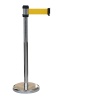 Poteau de guidage PREMIUM noir sangle 2m x 50mm jaune logo DANGER H980 x Ø 50