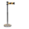 Poteau de guidage PREMIUM jaune sangle 2m x 50mm noire H980 x Ø 50