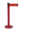 Poteau de guidage PREMIUM rouge sangle 4m x 100mm rougeblanche H980 x Ø 80