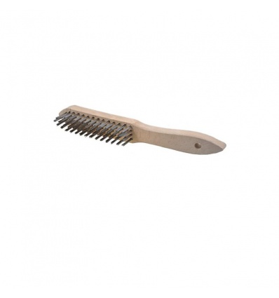 Brosse à main datelier manche bois L 295 mm x 5 rgs x fil acier droit 035 mm boîte de 12 0001152135 OSBORN UNIPOL