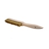 Brosse joaillerie manche bois L 220 mm x 4 rgs x laiton ondulé 015 mm boîte de 12 0003165584 OSBORN UNIPOL