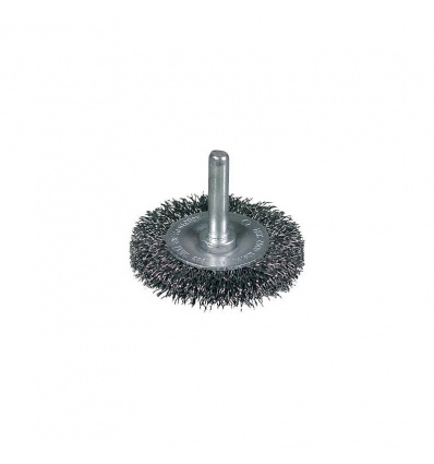 Brosse circulaire sur tige Ø 100mm x ép 12mm x fil acier ondulé 02 mm T22mm boîte de 10 0008600511 OSBORN UNIPOL