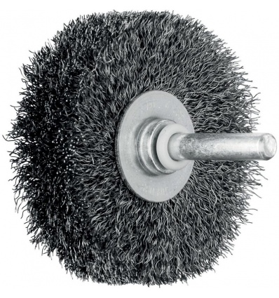 Brosses plates sur tige RBU fils acier Ø 020mm 20x4 queue d6 boîte de 10 152980 PFERD