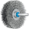 Brosse plate rbu sur tige inox ø fils 020mm 30x6 queue d6 boîte de 10 531884 PFERD