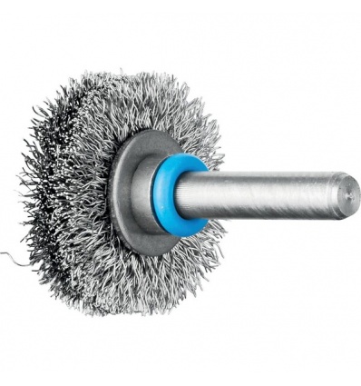 Brosse plate rbuit sur tige tout inox ø fils 020mm 50x15 queue d6 boîte de 10 808450 PFERD