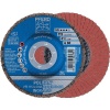 Disque à lamelles plat pff performance alu et inox 125 mm grain80 rouge boîte de 10 232958 PFERD