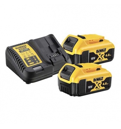 Pack 2 batteries xr 18v 4ah liion chargeur