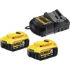 Pack 2 batteries xr 18v 4ah liion chargeur