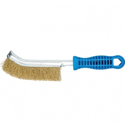 Brosse à main HBG courbée L 265 mm laiton 030 boîte de 10 pièces 572672 PFERD