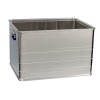 Bac de rangement aluminium 29L 400 x 300 x 290 mm avec poignée