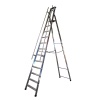 Marchepied FIMM aluminium 10 marches professionnel avec rampe