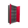 Armoire métallique datelier haute 1980 x 1000 x 550 mm à portes battantes 4 tablettes