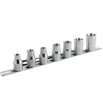 Rack de 7 douilles 12 Torx standard