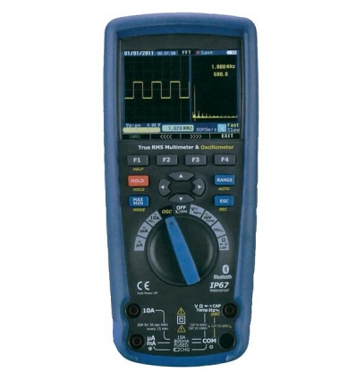 Multimètre numérique portable graphique TRMS ACDC 50 000 points avec fonction oscilloscope 1 voie 10 MHz