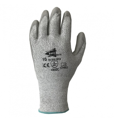 Gants anticoupure sans couture à enduction polyuréthane C1002 jauge 13 sachet de 12 paires taille 6