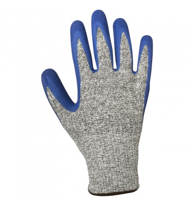 Gants anticoupure sans couture à enduction latex C1004 jauge 13 sachet de 12 paires taille 8