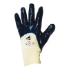 Gants de manutention lourde double enduction nitrile lourd à poignet tricot ML002 sachet de 12 paires taille 9