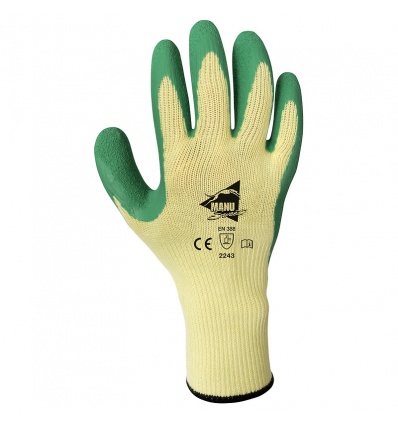 Gants de manutention courante à enduction latex sur support polycoton jauge 10 MM013 sachet de 12 paires taille 9