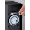 RIO Colonne prises extérieur programmateur IP44 230V acier inoxydable anthracite