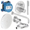 Pack complet douche thermostatique à encastrer Ceratherm T100 Gris magnétique