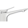 Mitigeur lavabo Conca sans tirette ni vidage Chrome idem BC753 sans tirette ni vidage