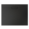 Receveur rectangulaire acrylique ultrafin 25 cm Ultra Flat New Noir Mat 120x70cm